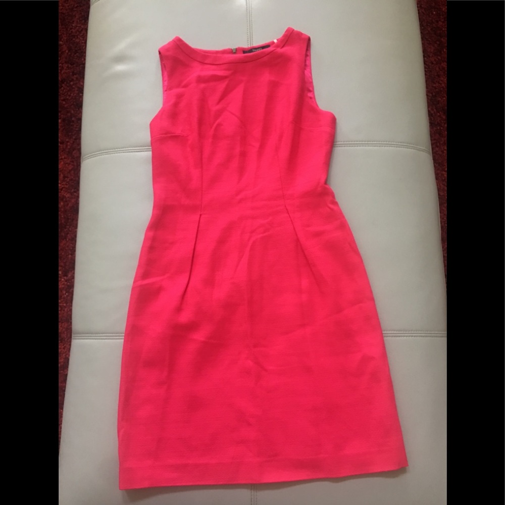 Tahari hot pink pencil dress
